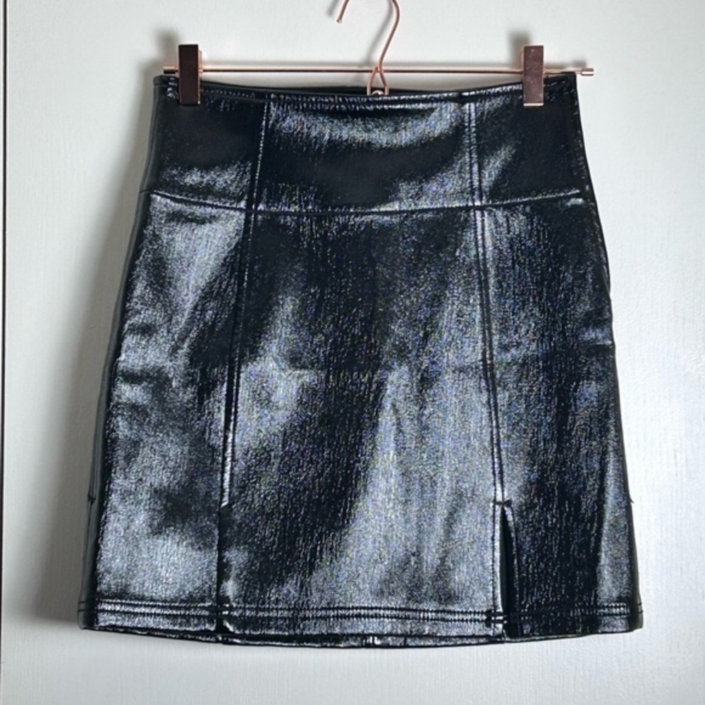 Free People Holding Onto A Dream Coated Mini Skirt Size 6